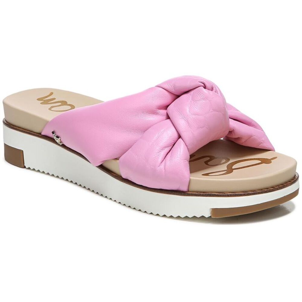 Sam Edelman Pink Knotted Slide Sandals